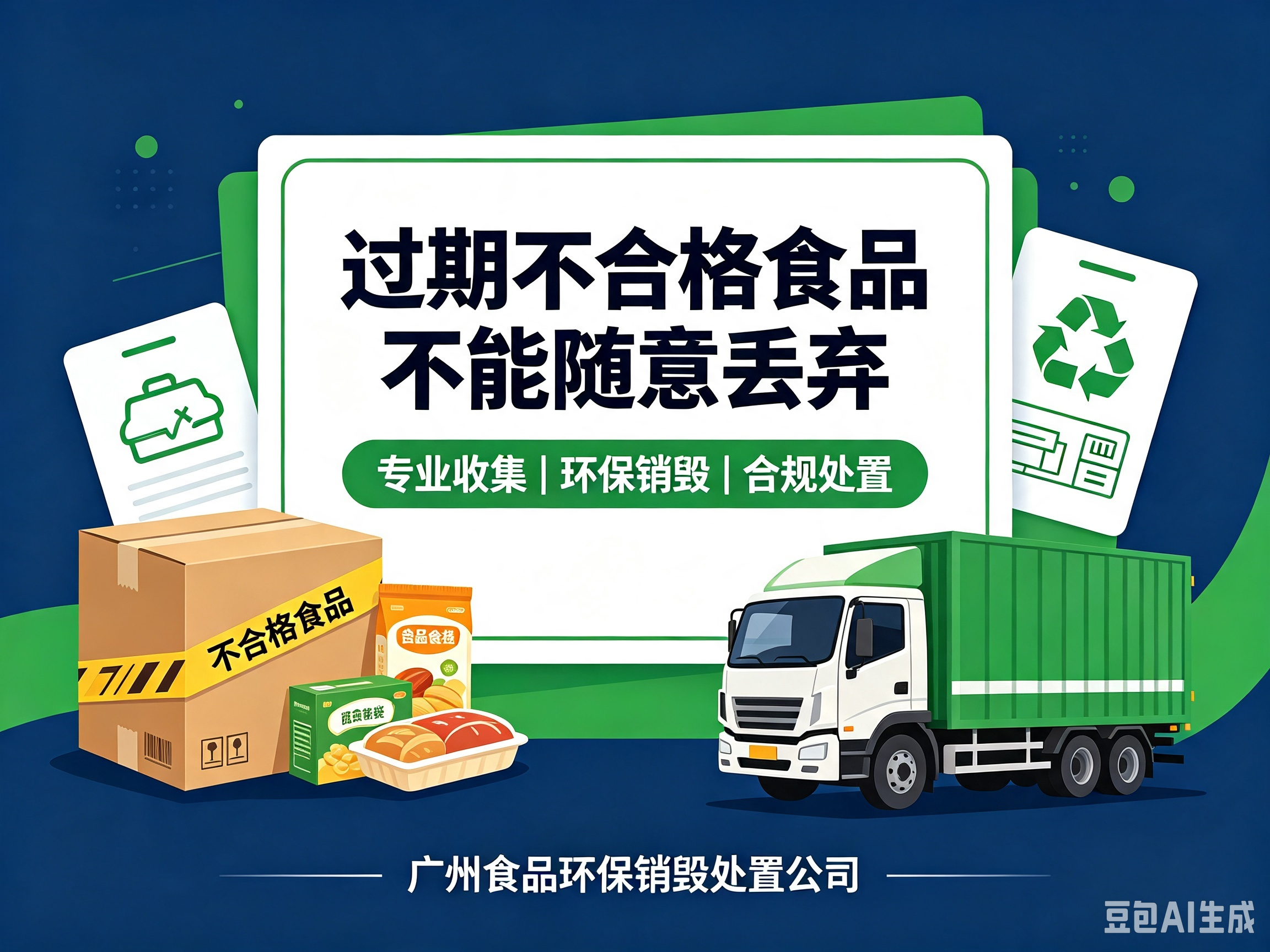 企业销售/制造过期不合格食品商品能随意丢弃吗？广州食品环保销毁处置公司